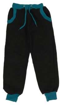 Černo-petrolejové tepláky A2Z4 KIDS