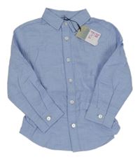 Nové - modrá melírovaná košile PRIMARK