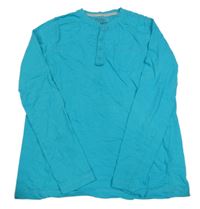 Tyrkysové melírované triko s kapsou Pepperts!