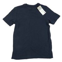 Nové - tmavomodré žebrované tričko PRIMARK