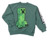 Khaki mikina s Minecraft H&M