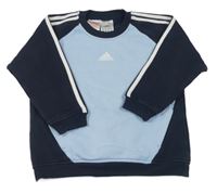 Světlemodro-tmavomodrá mikina s logem Adidas