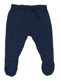 Tmavomodré pletené polodupky Matalan