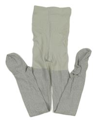 Světlešedo-stříbrné punčocháče H&M