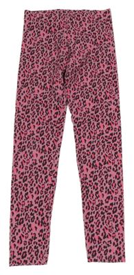 Starorůžové legíny s leopardím vzorem M&S