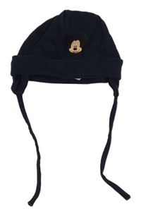 Tmavomodrá bavlněná čepice s Mickeym Disney