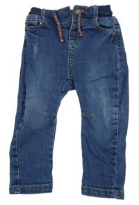 Moddré rifle s úpletovým pasem Tape A L'oiel