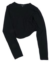Černé crop triko New Look