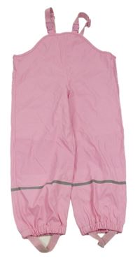 Růžové nepromokavé laclové kalhoty Lupilu