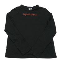 Černé triko s nápisem - Minnie George