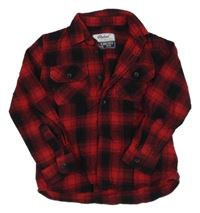 Červeno-černá kostkovaná košile Primark