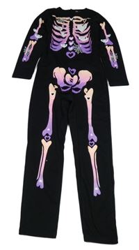 Kostým - Černý overal s kostmi H&M