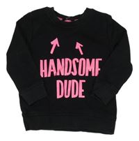 Černá mikina s nápisem George