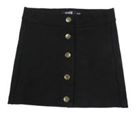Černá semišová propínací sukně Europe Kids
