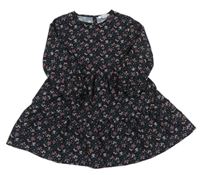 Černé květované šaty Primark