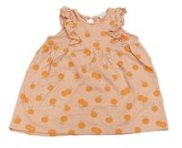 Meruňkové šaty s meruňkami H&M