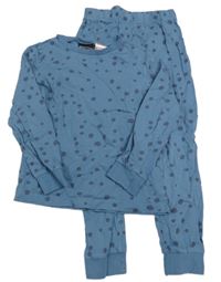 Tmavomodré puntíkaté pyžamo H&M