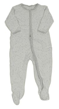 Bílo-světlemodrý overal s hvězdičkami Ergee