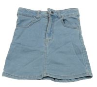 Světlemodrá riflová sukně 