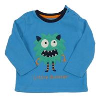 Modrá fleecová mikina s příšerkou Primark