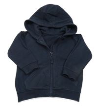 Tmavomodrá propínací mikina s kapucí Matalan