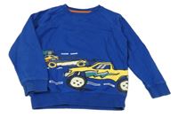 Safírová mikina s auty F&F