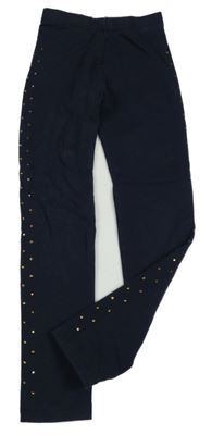 Tmavomodré legíny s kamínky Pep&Co