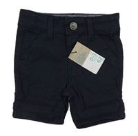 Tmavomodré plátěné kraťasy Primark