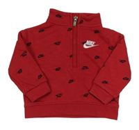 Červená mikina s logem Nike