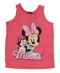 Růžový top s Minnie Disney