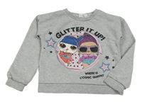 Šedá mikina s dívkami a kapsou - LOL Primark