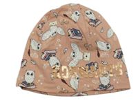 Růžová čepice se sovičkami - Harry Potter H&M