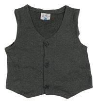 Tmavošedá tepláková vesta Topolino