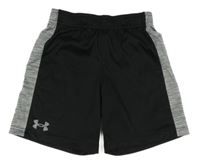 Černo-šedé sportovní kraťasy s logem Under Armour
