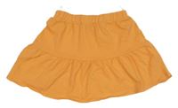 Oranžová bavlněná sukně C&A