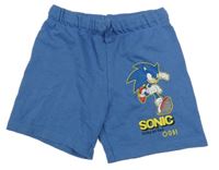 Modré teplákové kraťasy se Sonicem H&M