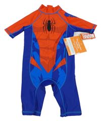 Nové - Modro-červený UV overal - Spiderman Primark