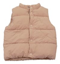 Růžová šusťáková zateplená vesta M&S