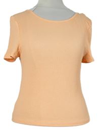 Dámské oranžové žebrované crop tričko Primark 