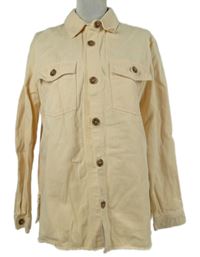 Dámská meruňková riflová košilová bunda C&A