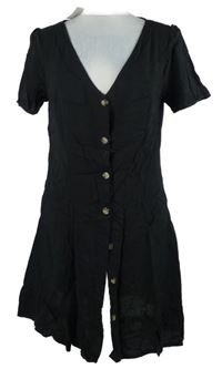 Nové - Dámské černé košilové šaty H&M