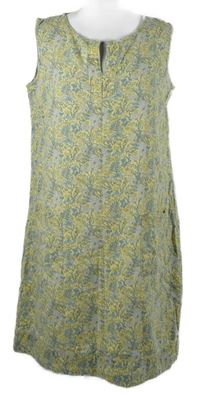 Dámské žluté kytičkované šaty Next 