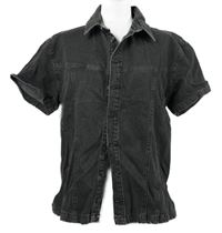 Pánská šedá riflová košile Boohoo 