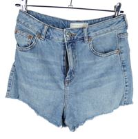 Dámské světlemodré riflové mom kraťasy Topshop 