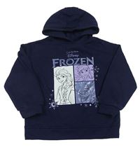 Tmavomodrá mikina s Frozen a kapucí Disney
