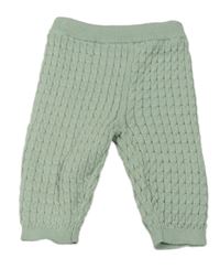 Khaki pletené kalhoty Matalan