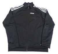 Černá sportovní funčkní propínací mikina s logem zn. Adidas