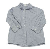 Tmavomodro-bílá kostičkovaná košile H&M