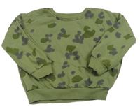 Khaki oversize mikina s flíčky George