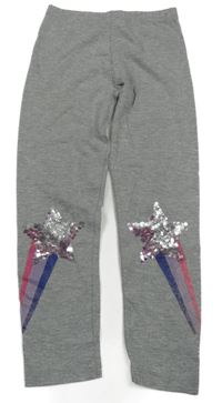 Šedé legíny s hvězdou z flitrů Primark